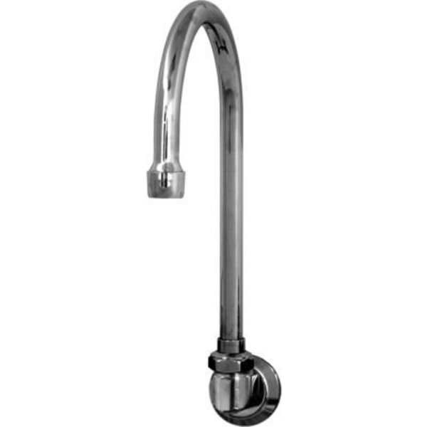 Sani-Lav Chrome-Plated Brass Wall-Mount 10" Swivel Spout With Low-Flow 0.5 GPM 2003L-0.5